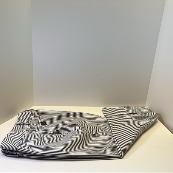 Julie Mitchell Urban Collection Capri Blue and White Stripe Pants Size 4 - Picture 3 of 12